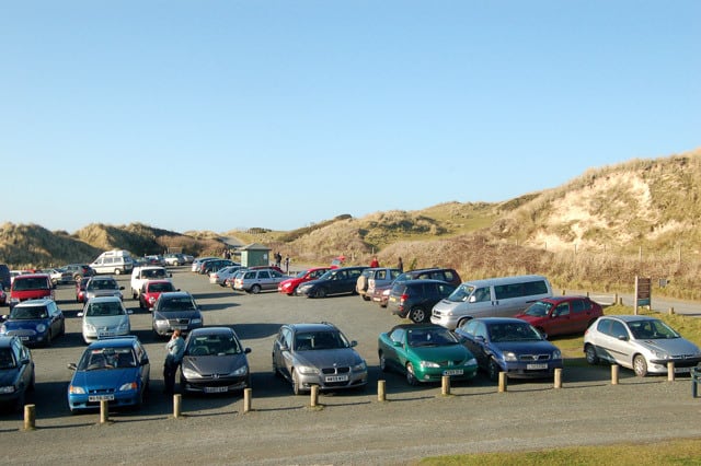 parking lot in fernandina beach