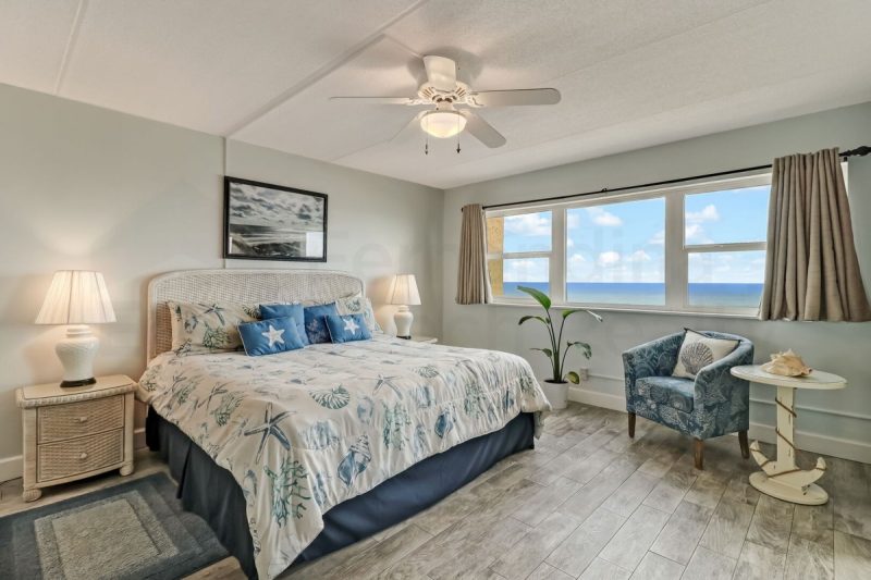 Bedroom with ocean view in 781 Amelia By The Sea